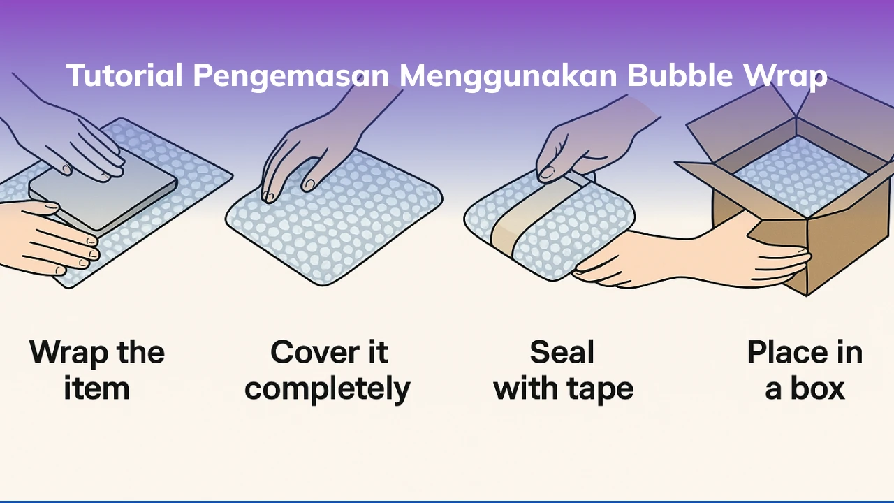 Tutorial Pengemasan Menggunakan Bubble Wrap