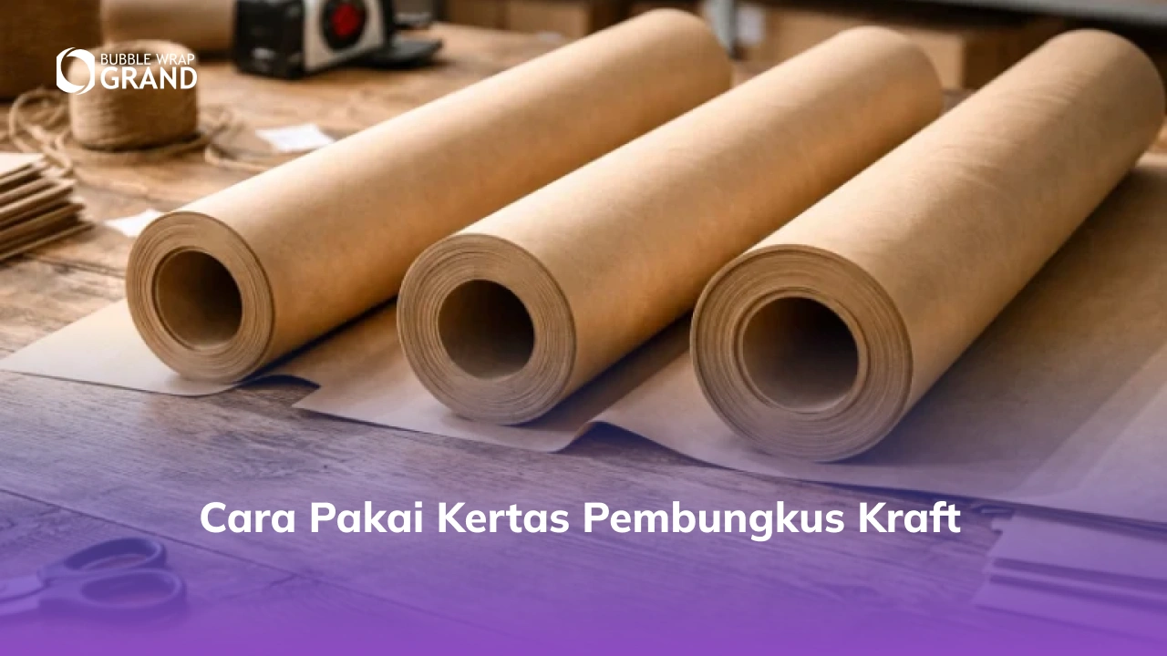 Cara Pakai Kertas Pembungkus Kraft