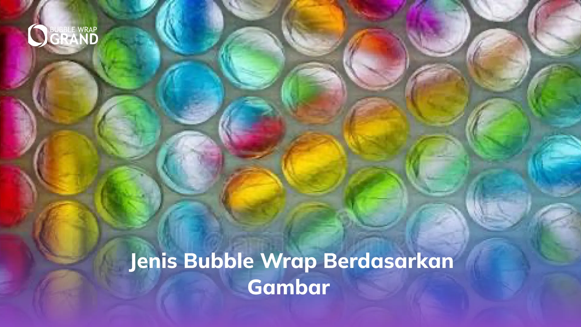 Jenis Bubble Wrap Berdasarkan Gambar